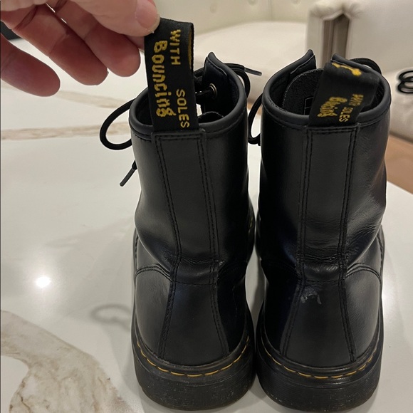 Dr. Martens Black leather 8 hole Combat Boots - Picture 6 of 10